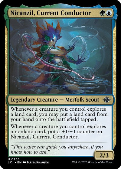 2023 Magic: The Gathering: The Lost Caverns of Ixalan (LCI) - Nicanzil Current Conductor (#236, Uncommon) (, Near Mint)
