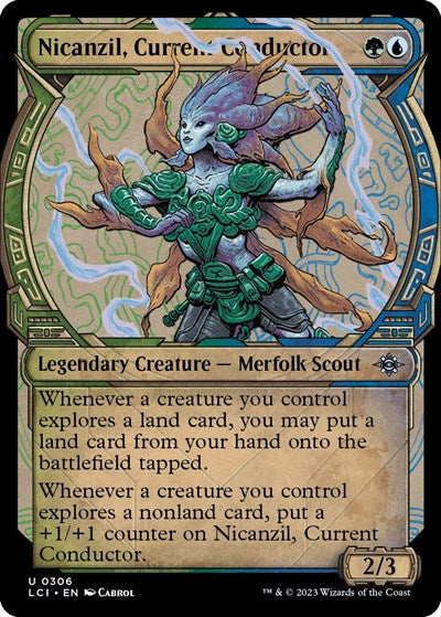 2023 Magic: The Gathering: The Lost Caverns of Ixalan (LCI) - Nicanzil Current Conductor Showcase (#306, Uncommon) (, Near Mint)