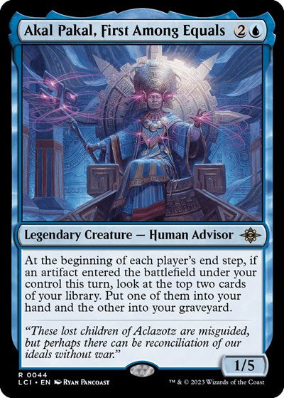 2023 Magic: The Gathering: The Lost Caverns of Ixalan (LCI) - Akal Pakal First Among Equals (#44, Rare) (, Near Mint)