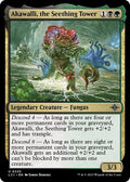 2023 Magic: The Gathering: The Lost Caverns of Ixalan (LCI) - Akawalli the Seething Tower (#220, Uncommon)