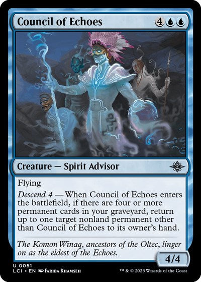 2023 Magic: The Gathering: The Lost Caverns of Ixalan (LCI) - Council of Echoes (#51, Uncommon) (Foil, Near Mint)
