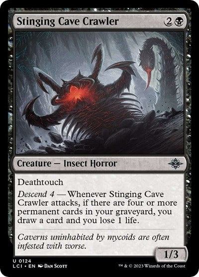 2023 Magic: The Gathering: The Lost Caverns of Ixalan (LCI) - Stinging Cave Crawler (#124, Uncommon)