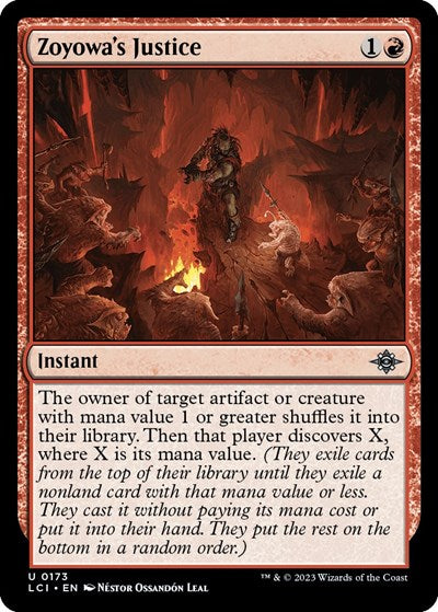 2023 Magic: The Gathering: The Lost Caverns of Ixalan (LCI) - Zoyowas Justice (#173, Uncommon) (, Near Mint)