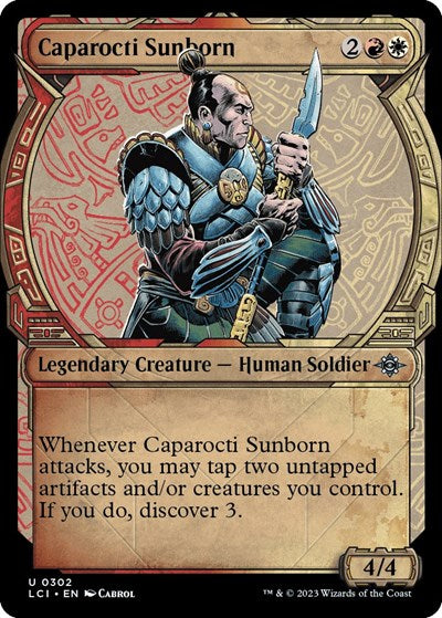 2023 Magic: The Gathering: The Lost Caverns of Ixalan (LCI) - Caparocti Sunborn Showcase (#302, Uncommon) (, Near Mint)
