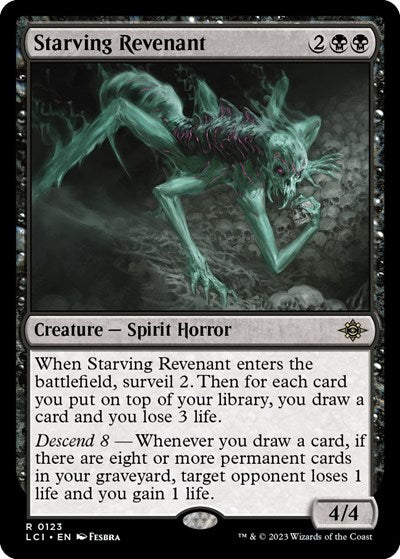 2023 Magic: The Gathering: The Lost Caverns of Ixalan (LCI) - Starving Revenant (#123, Rare) (, Near Mint)