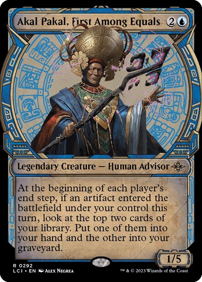 2023 Magic: The Gathering: The Lost Caverns of Ixalan (LCI) - Akal Pakal First Among Equals Showcase (#292, Rare) (, Near Mint)