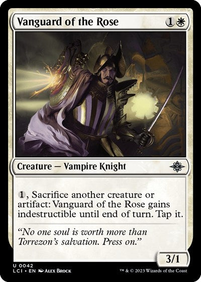 2023 Magic: The Gathering: The Lost Caverns of Ixalan (LCI) - Vanguard of the Rose (#42, Uncommon) (, Near Mint)