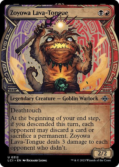 2023 Magic: The Gathering: The Lost Caverns of Ixalan (LCI) - Zoyowa Lava Tongue Showcase (#312, Uncommon) (Foil, Near Mint)