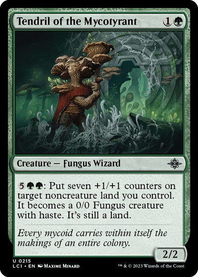 2023 Magic: The Gathering: The Lost Caverns of Ixalan (LCI) - Tendril of the Mycotyrant (#215, Uncommon) (, Near Mint)