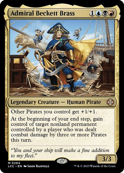 2023 Magic: The Gathering: Commander: The Lost Caverns of Ixalan (LCC) - Admiral Beckett Brass (#264, Mythic Rare) (, Near Mint)