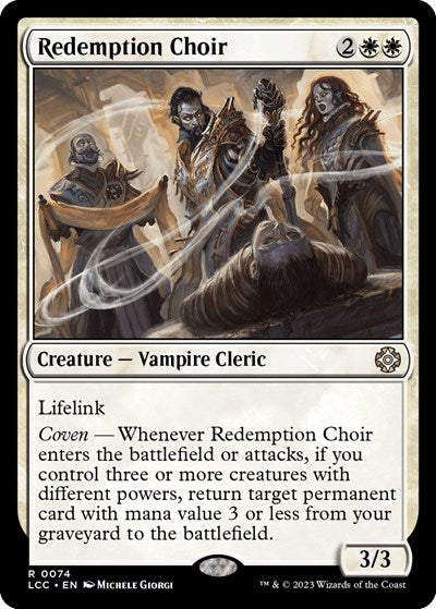 2023 Magic: The Gathering: Commander: The Lost Caverns of Ixalan (LCC) - Redemption Choir (#74, Rare) (, Near Mint)