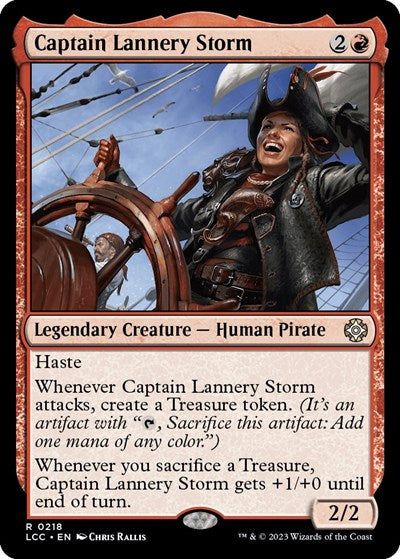 2023 Magic: The Gathering: Commander: The Lost Caverns of Ixalan (LCC) - Captain Lannery Storm (#218, Rare) (, Near Mint)
