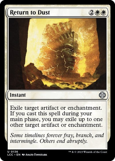 2023 Magic: The Gathering: Commander: The Lost Caverns of Ixalan (LCC) - Return to Dust (#136, Uncommon) (, Near Mint)