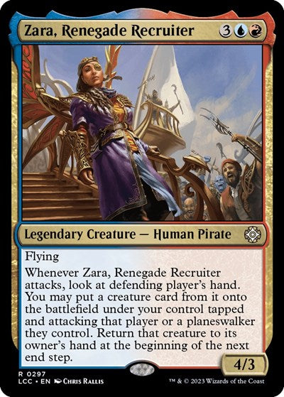 2023 Magic: The Gathering: Commander: The Lost Caverns of Ixalan (LCC) - Zara Renegade Recruiter (#297, Rare) (, Near Mint)