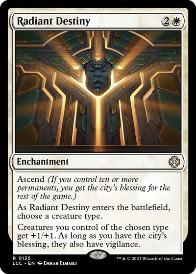 2023 Magic: The Gathering: Commander: The Lost Caverns of Ixalan (LCC) - Radiant Destiny (#135, Rare) (, Near Mint)