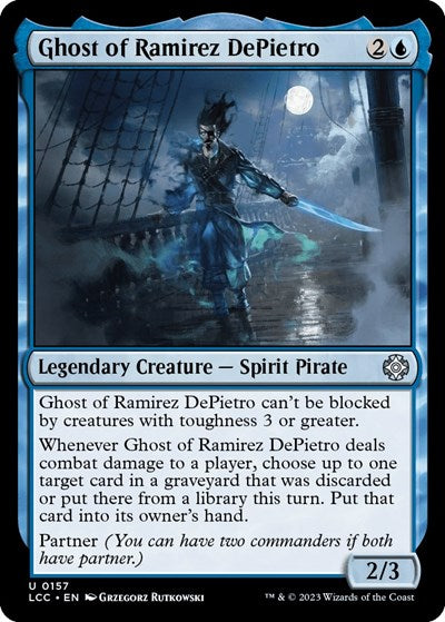 2023 Magic: The Gathering: Commander: The Lost Caverns of Ixalan (LCC) - Ghost of Ramirez DePietro (#157, Uncommon) (, Near Mint)