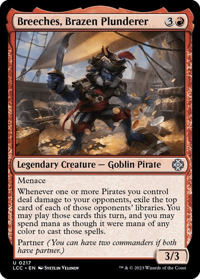 2023 Magic: The Gathering: Commander: The Lost Caverns of Ixalan (LCC) - Breeches Brazen Plunderer (#217, Uncommon) (, Near Mint)