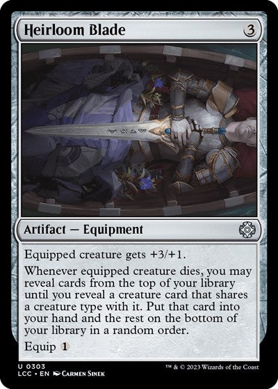 2023 Magic: The Gathering: Commander: The Lost Caverns of Ixalan (LCC) - Heirloom Blade (#303, Uncommon) (, Near Mint)