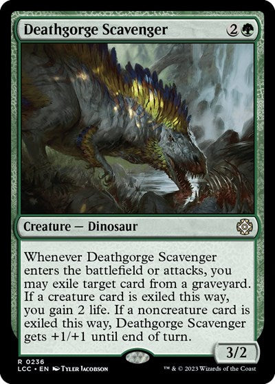 2023 Magic: The Gathering: Commander: The Lost Caverns of Ixalan (LCC) - Deathgorge Scavenger (#236, Rare) (, Near Mint)