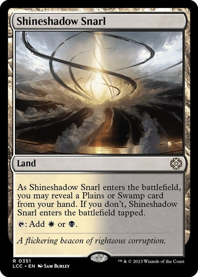 2023 Magic: The Gathering: Commander: The Lost Caverns of Ixalan (LCC) - Shineshadow Snarl (#351, Rare) (, Near Mint)