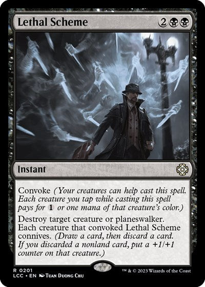 2023 Magic: The Gathering: Commander: The Lost Caverns of Ixalan (LCC) - Lethal Scheme (#201, Rare) (, Near Mint)