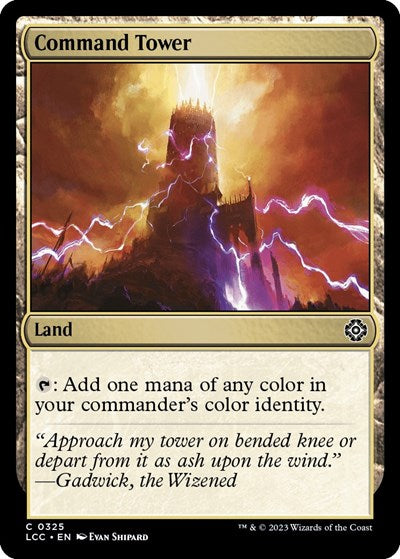 2023 Magic: The Gathering: Commander: The Lost Caverns of Ixalan (LCC) - Command Tower (#325, Common) (, Near Mint)