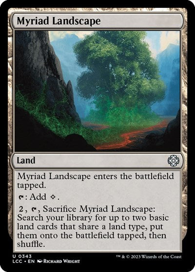 2023 Magic: The Gathering: Commander: The Lost Caverns of Ixalan (LCC) - Myriad Landscape (#343, Uncommon) (, Near Mint)