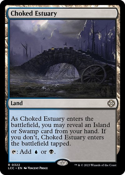 2023 Magic: The Gathering: Commander: The Lost Caverns of Ixalan (LCC) - Choked Estuary (#322, Rare) (, Near Mint)