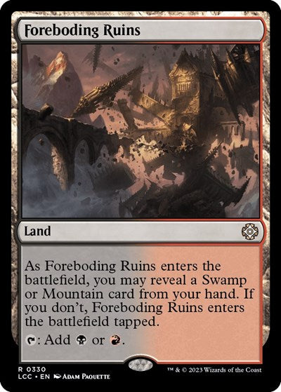 2023 Magic: The Gathering: Commander: The Lost Caverns of Ixalan (LCC) - Foreboding Ruins (#330, Rare) (, Near Mint)