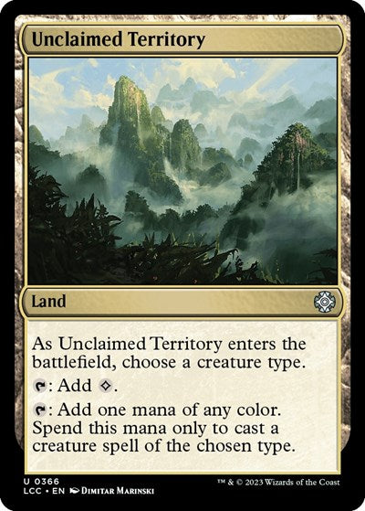 2023 Magic: The Gathering: Commander: The Lost Caverns of Ixalan (LCC) - Unclaimed Territory (#366, Uncommon) (, Near Mint)