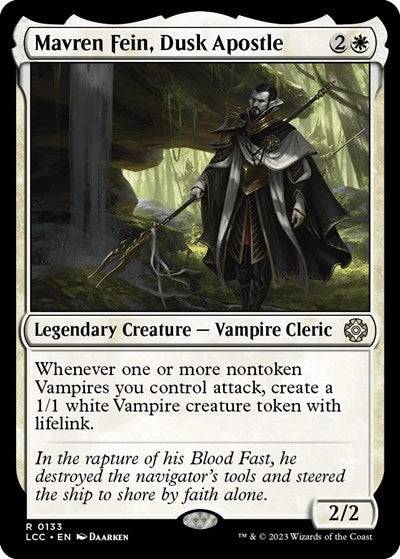 2023 Magic: The Gathering: Commander: The Lost Caverns of Ixalan (LCC) - Mavren Fein Dusk Apostle (#133, Rare) (, Near Mint)