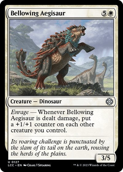 2023 Magic: The Gathering: Commander: The Lost Caverns of Ixalan (LCC) - Bellowing Aegisaur (#127, Uncommon) (, Near Mint)