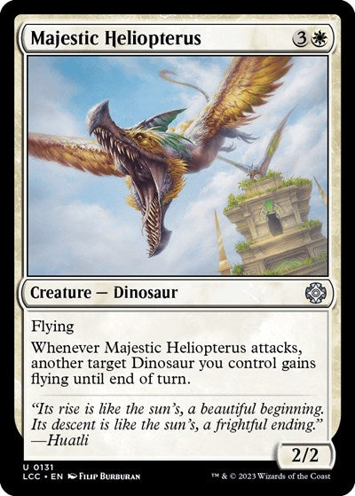 2023 Magic: The Gathering: Commander: The Lost Caverns of Ixalan (LCC) - Majestic Heliopterus (#131, Uncommon) (, Near Mint)