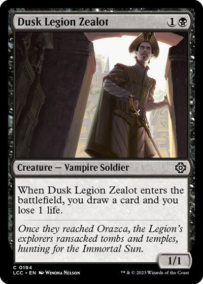 2023 Magic: The Gathering: Commander: The Lost Caverns of Ixalan (LCC) - Dusk Legion Zealot (#194, Common) (, Near Mint)