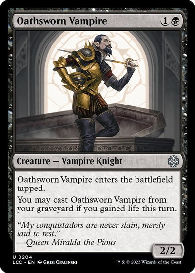 2023 Magic: The Gathering: Commander: The Lost Caverns of Ixalan (LCC) - Oathsworn Vampire (#204, Uncommon) (, Near Mint)