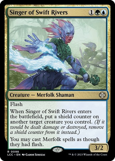 2023 Magic: The Gathering: Commander: The Lost Caverns of Ixalan (LCC) - Singer of Swift Rivers (#98, Rare) (, Near Mint)