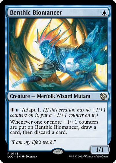 2023 Magic: The Gathering: Commander: The Lost Caverns of Ixalan (LCC) - Benthic Biomancer (#145, Rare) (, Near Mint)