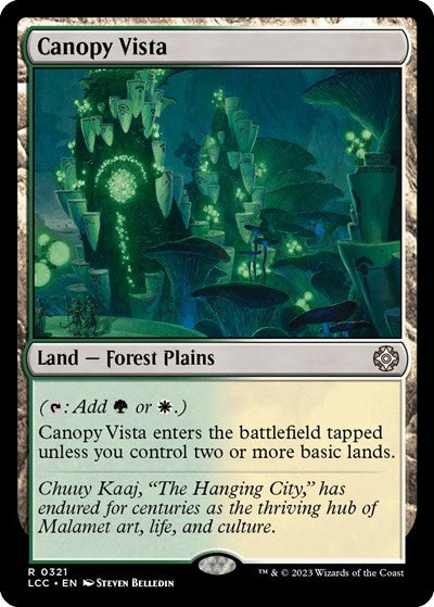 2023 Magic: The Gathering: Commander: The Lost Caverns of Ixalan (LCC) - Canopy Vista (#321, Rare) (, Near Mint)