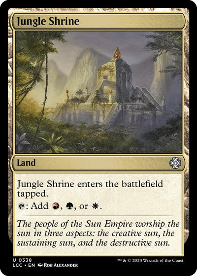 2023 Magic: The Gathering: Commander: The Lost Caverns of Ixalan (LCC) - Jungle Shrine (#338, Uncommon) (, Near Mint)