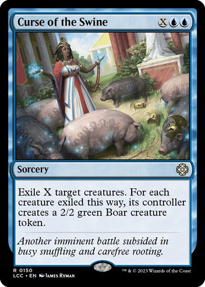 2023 Magic: The Gathering: Commander: The Lost Caverns of Ixalan (LCC) - Curse of the Swine (#150, Rare) (, Near Mint)