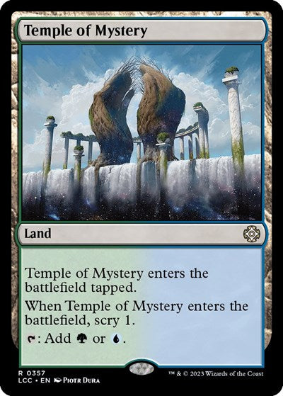 2023 Magic: The Gathering: Commander: The Lost Caverns of Ixalan (LCC) - Temple of Mystery (#357, Rare) (, Near Mint)