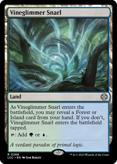 2023 Magic: The Gathering: Commander: The Lost Caverns of Ixalan (LCC) - Vineglimmer Snarl (#368, Rare) (, Near Mint)