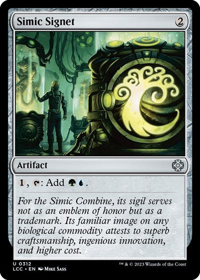 2023 Magic: The Gathering: Commander: The Lost Caverns of Ixalan (LCC) - Simic Signet (#312, Uncommon) (, Near Mint)