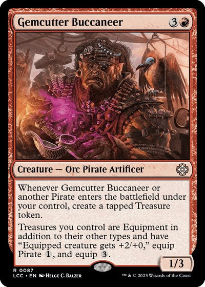 2023 Magic: The Gathering: Commander: The Lost Caverns of Ixalan (LCC) - Gemcutter Buccaneer (#87, Rare) (, Near Mint)