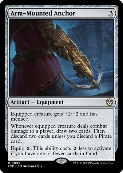 2023 Magic: The Gathering: Commander: The Lost Caverns of Ixalan (LCC) - Arm Mounted Anchor (#99, Rare) (, Near Mint)