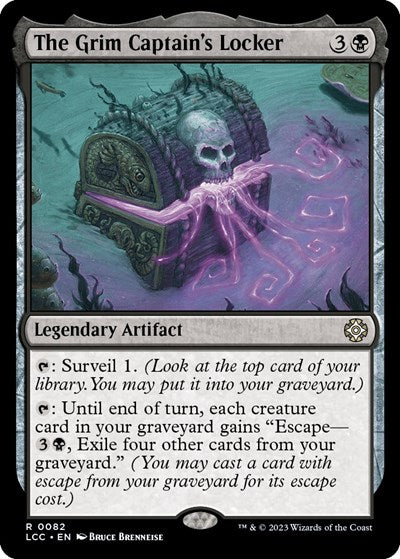 2023 Magic: The Gathering: Commander: The Lost Caverns of Ixalan (LCC) - The Grim Captains Locker (#82, Rare) (, Near Mint)
