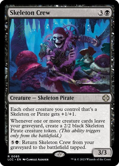 2023 Magic: The Gathering: Commander: The Lost Caverns of Ixalan (LCC) - Skeleton Crew (#85, Rare) (, Near Mint)