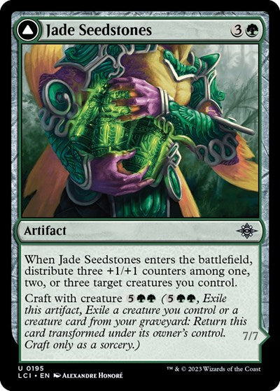 2023 Magic: The Gathering: The Lost Caverns of Ixalan (LCI) - Jade Seedstones (#195, Uncommon)