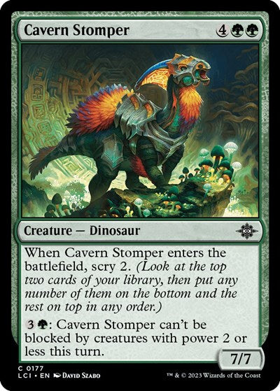 2023 Magic: The Gathering: The Lost Caverns of Ixalan (LCI) - Cavern Stomper (#177, Common) (Foil, Near Mint)