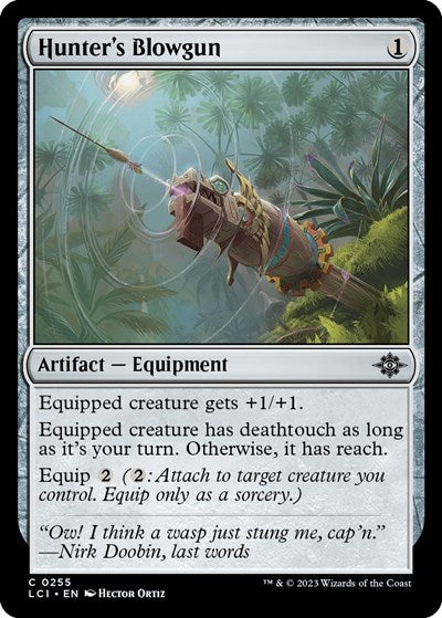 2023 Magic: The Gathering: The Lost Caverns of Ixalan (LCI) - Hunters Blowgun (#255, Common) (, Near Mint)